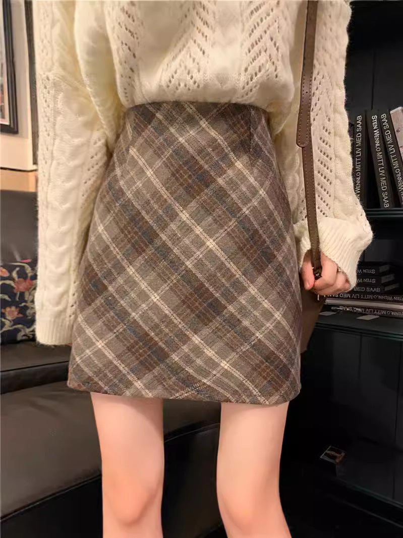 ALESSANDRA RICH★素敵！チェックウールミニスカート Alessandra Rich チェック ミニスカート | ブラック | FARFETCH JP