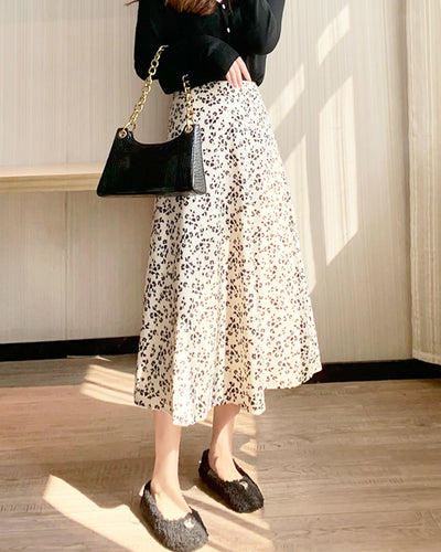 Small Black Flower Skirt PRCL905967 