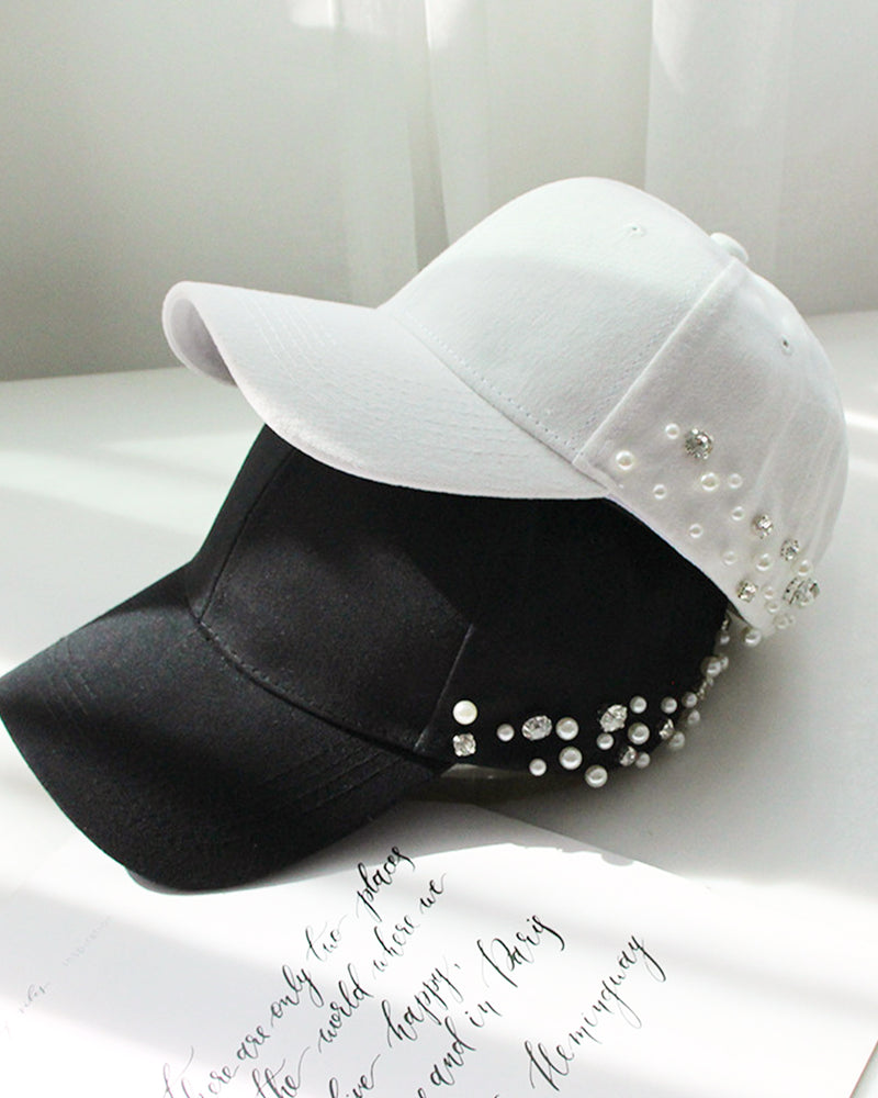 Back Pearl &amp; Bijou Cap PRCL906019 