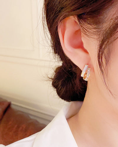 Layered Bijou &amp; White Earrings PRCL905997