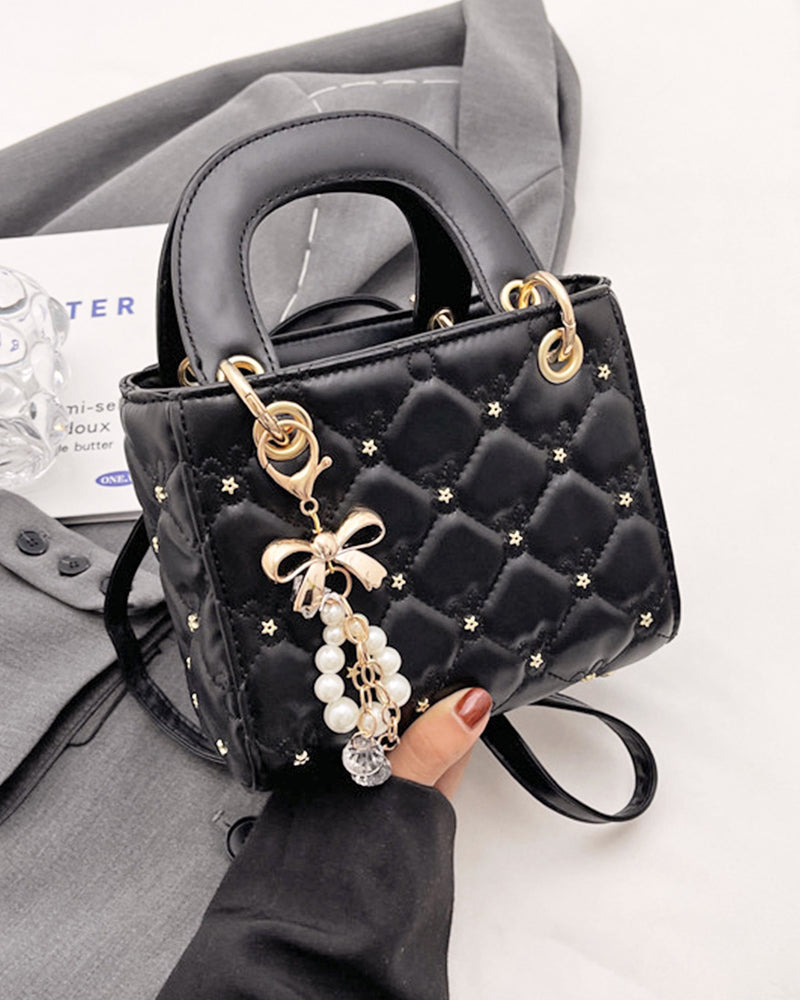 Quilted bag with star studs PRCL905981 