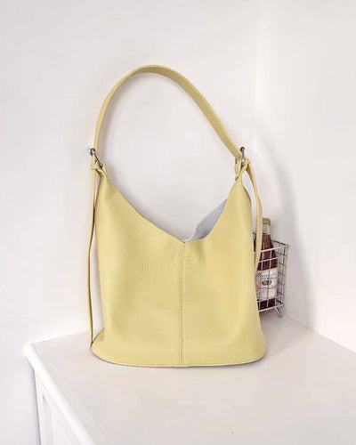 Soft Leather Belt Shoulder Tote Bag PRCL906021 
