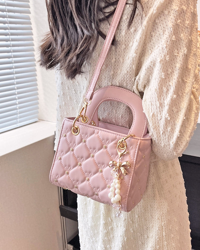Quilted bag with star studs PRCL905981 