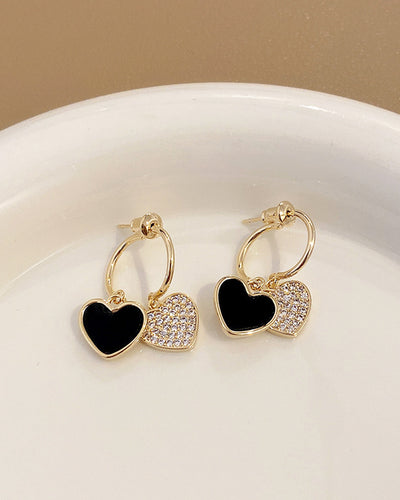 Double heart swing earrings PRCL905964