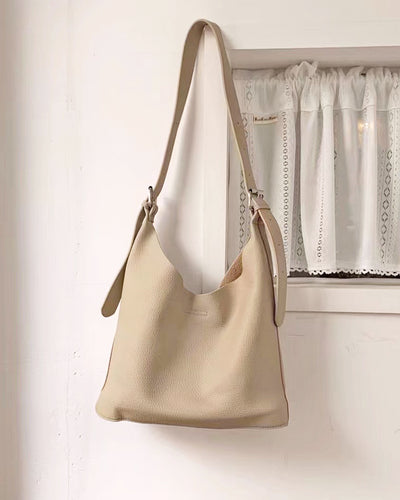 Soft Leather Belt Shoulder Tote Bag PRCL906021 