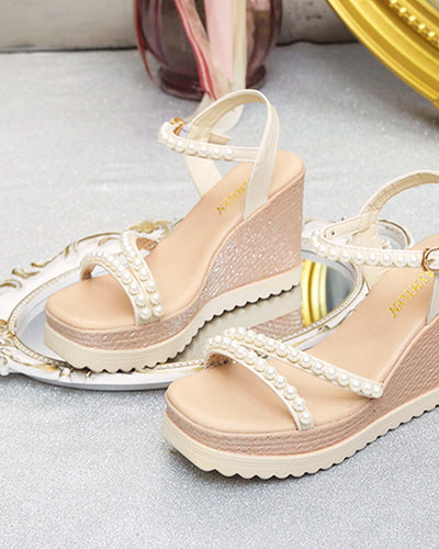 厚底パールストラップサンダル PRCL906000