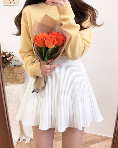 Pleated mini skirt PRCL905990 