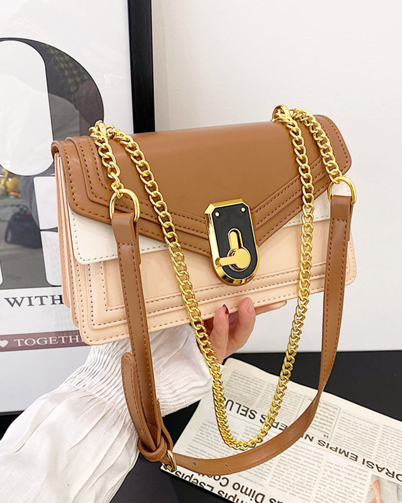 Letter type gold chain bag PRCL906008 