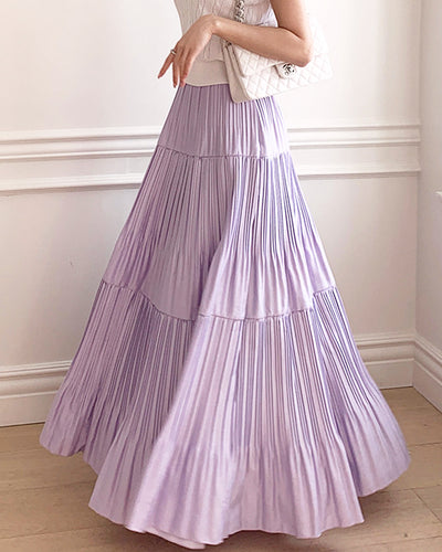 Pleated Tiered Skirt PRCL906003 