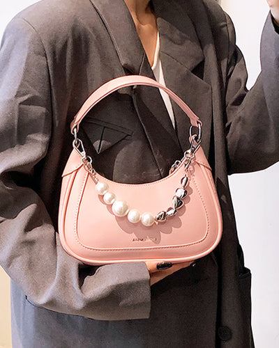 2way bag with big pearl &amp; heart charm PRCL906044 
