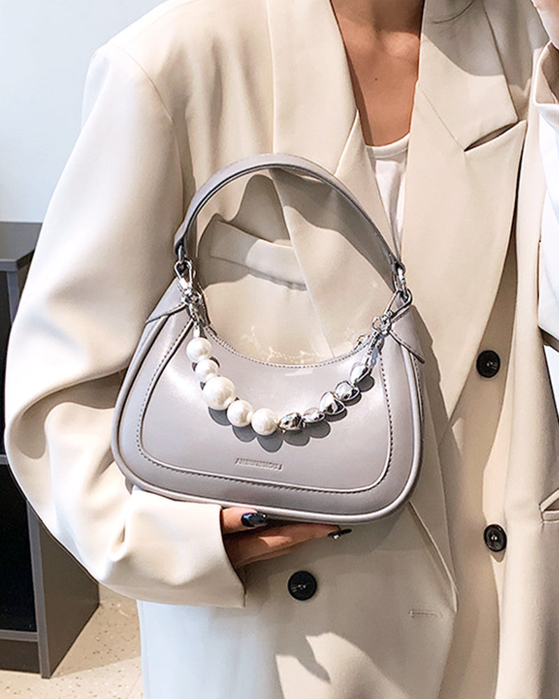2way bag with big pearl &amp; heart charm PRCL906044 