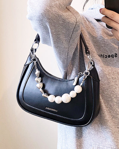 2way bag with big pearl &amp; heart charm PRCL906044 