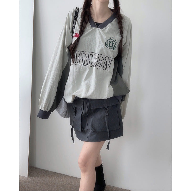 レトロバイカラーナイロンTシャツ PRCL906430