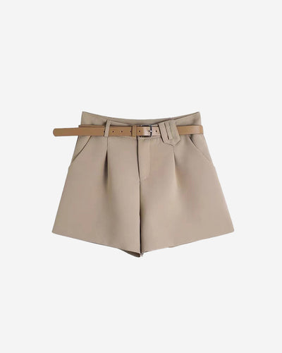ベルト付きフレアショートパンツ PRCL905915