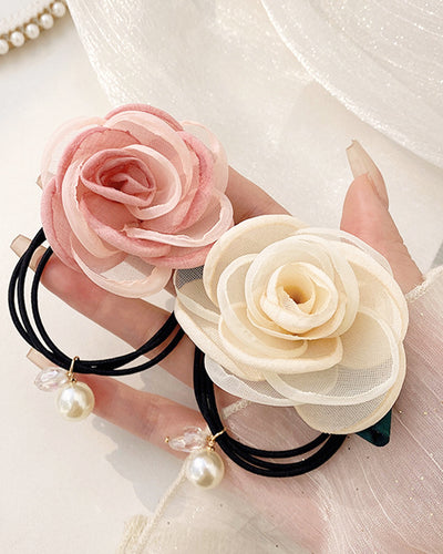 Rose Pearl Hair Rubber Set PRCL905800