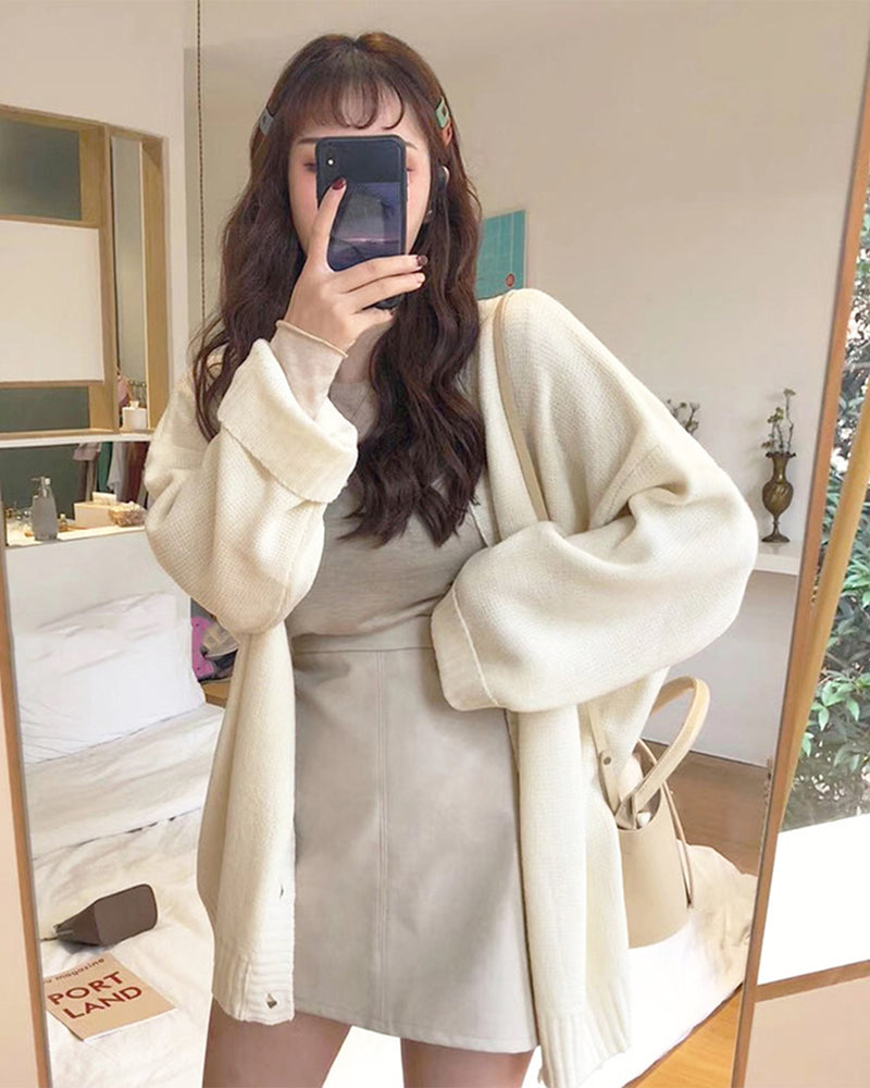 Oversized Knit Cardigan PRCL905497 