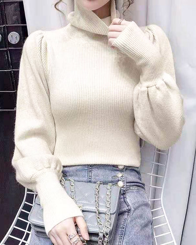 [Instant delivery] Volume sleeve rib knit CMGZ100005 