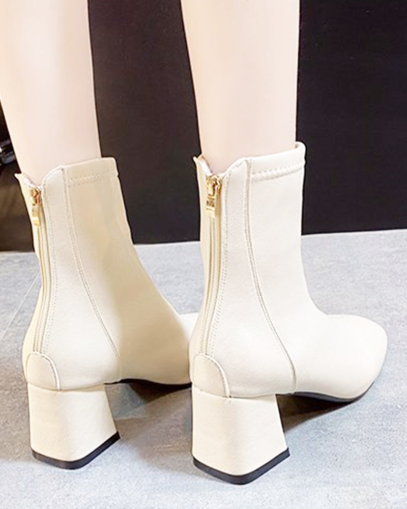 Basic square heel boots PRCL905524 