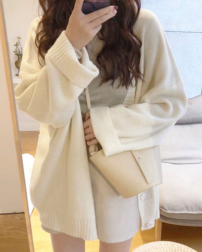 Oversized Knit Cardigan PRCL905497 