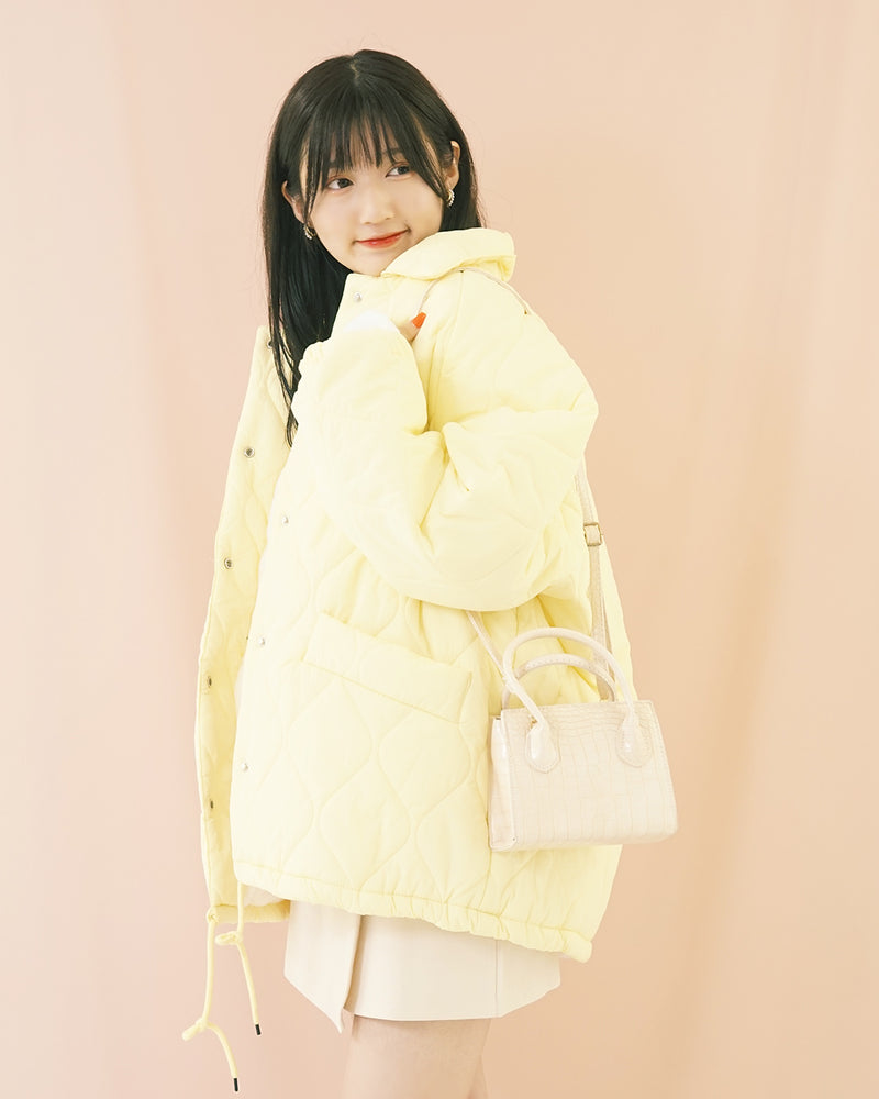 [Instant delivery] Oversized quilted coat CMGZ200004 