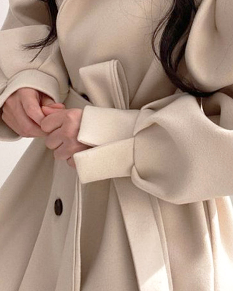 Short Length Volume Sleeve Trench Coat PRCL905513 
