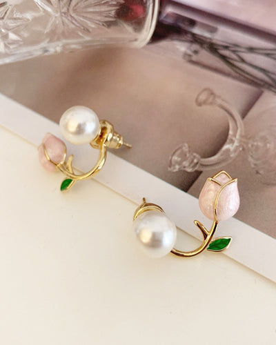 Tulip Pearl Earrings PRCL905062