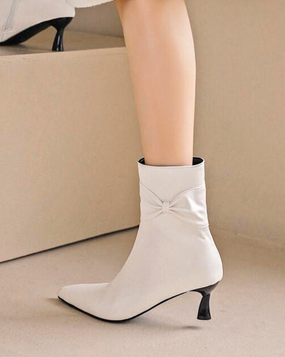 Side ribbon short boots CMGZ700001 