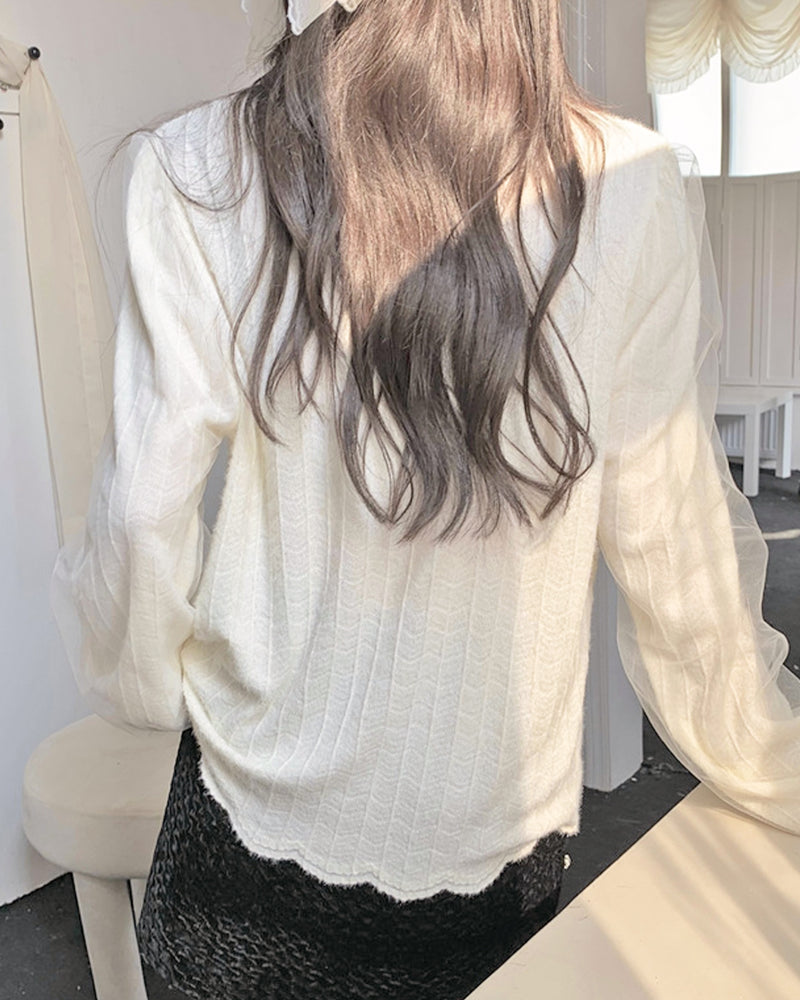 Pearl bowtie blouse PRCL905810 