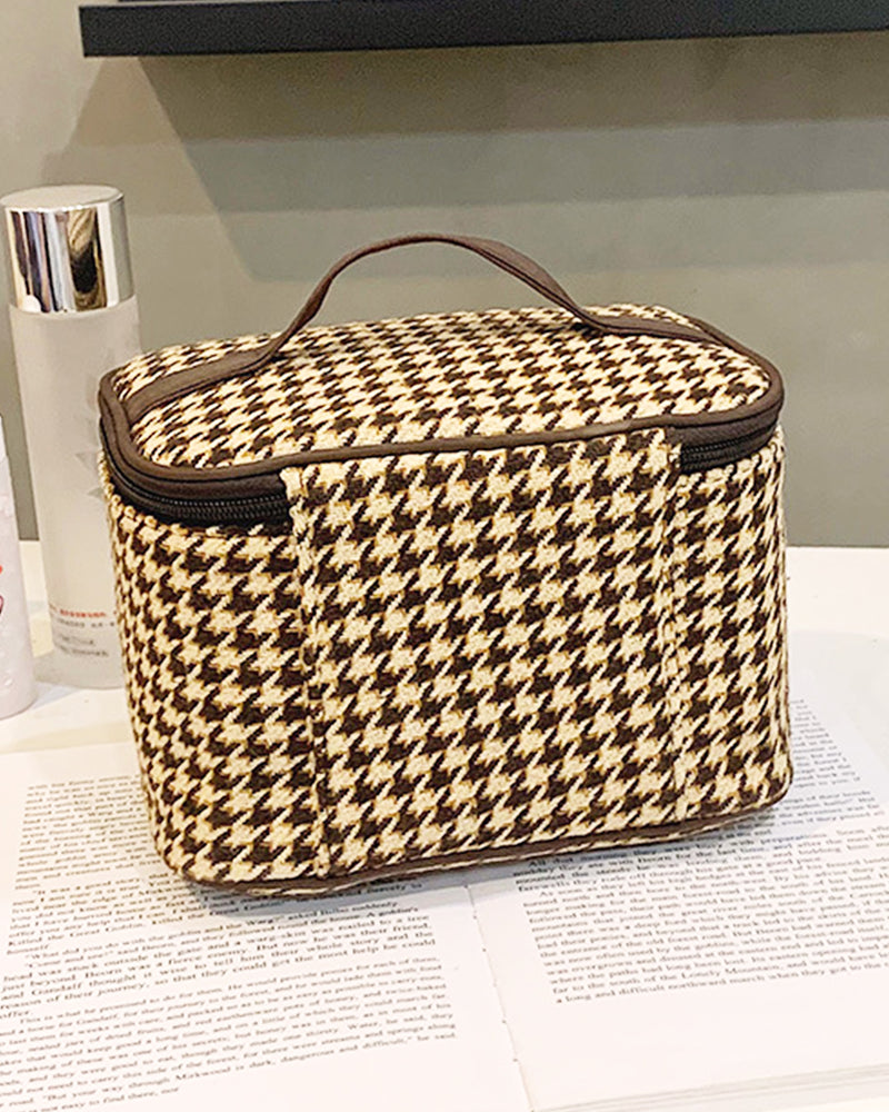 Houndstooth Vanity Bag PRCL905571 