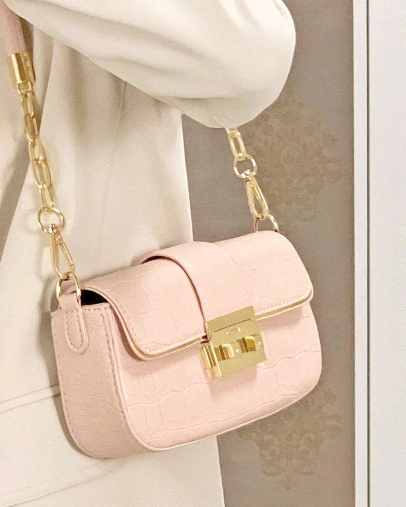 Crocodile gold chain bag PRCL905849 