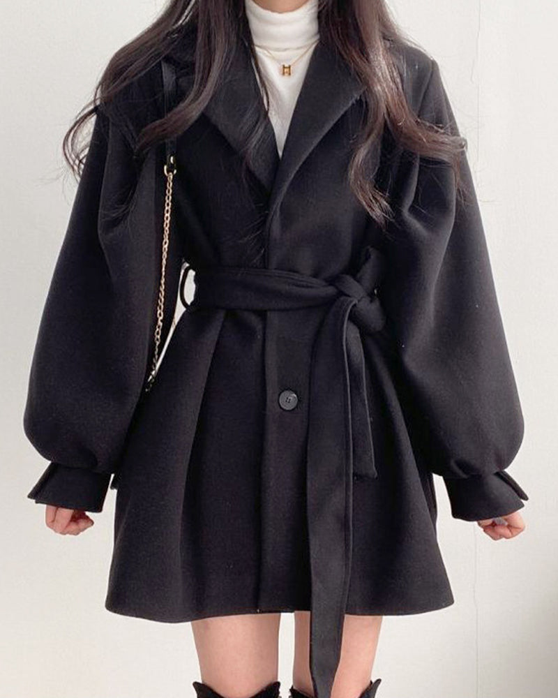 Short Length Volume Sleeve Trench Coat PRCL905513 