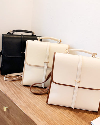 3way square leather bag PRCL902436
