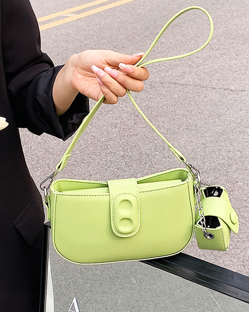 ミニポーチ付きシンプルショルダーバッグ PRCL905842
