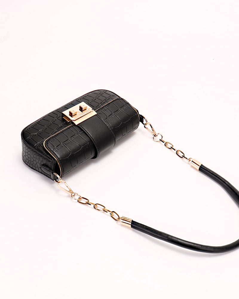 Crocodile gold chain bag PRCL905849 