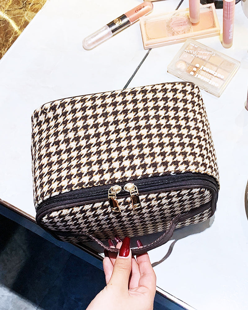 Houndstooth Vanity Bag PRCL905571 