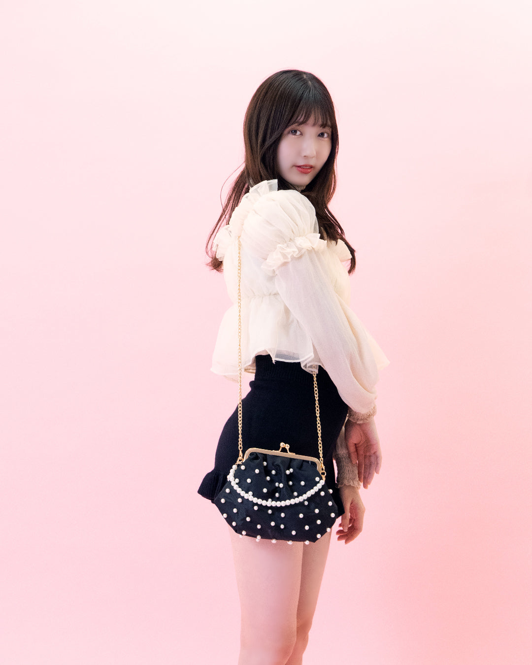 2wayパールがま口バッグ CMGZ600006｜Cummel(キュンメル)