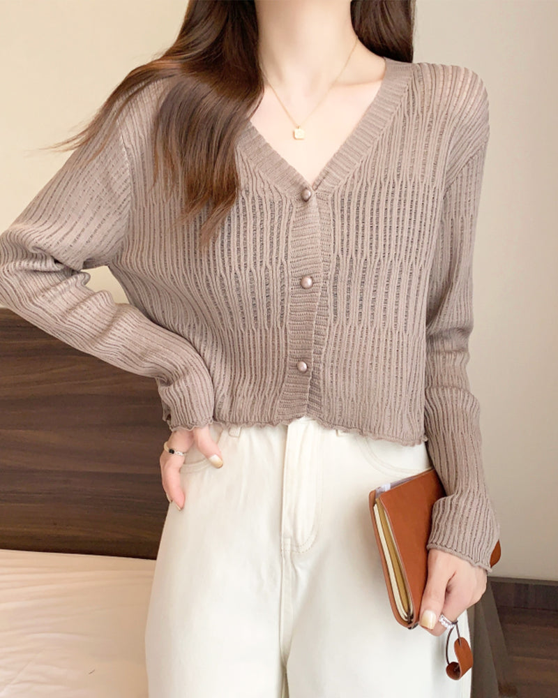 Ribbed Cardigan PRCL905775 
