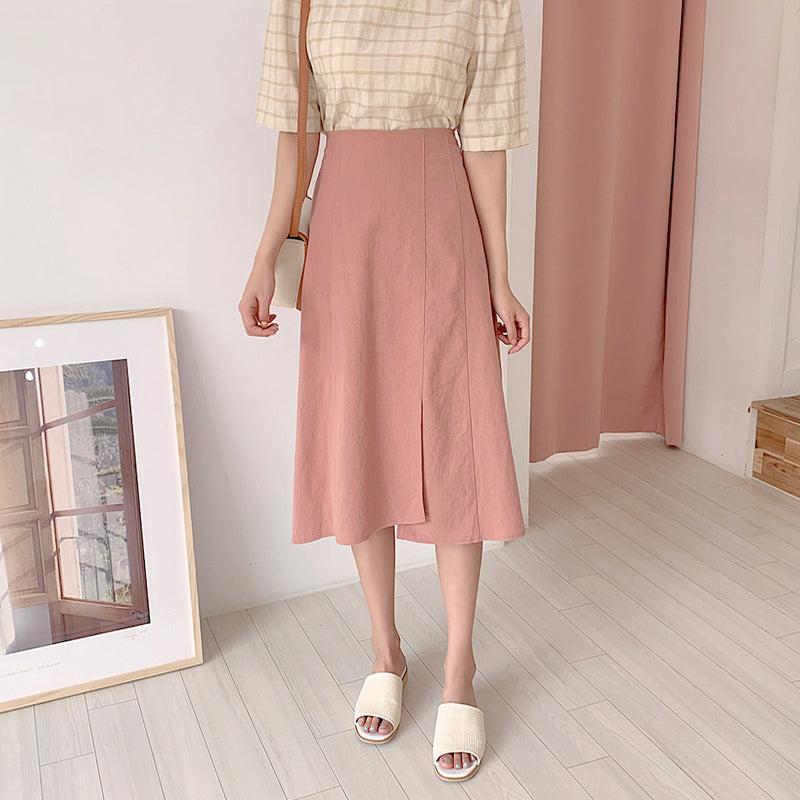 Korean style natural skirt PRCL900632