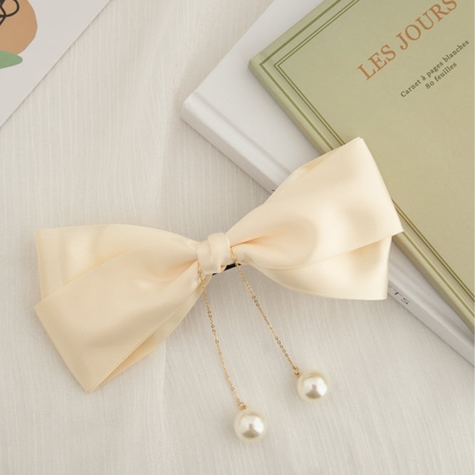 Big ribbon hairpin with pearl PRCL902984