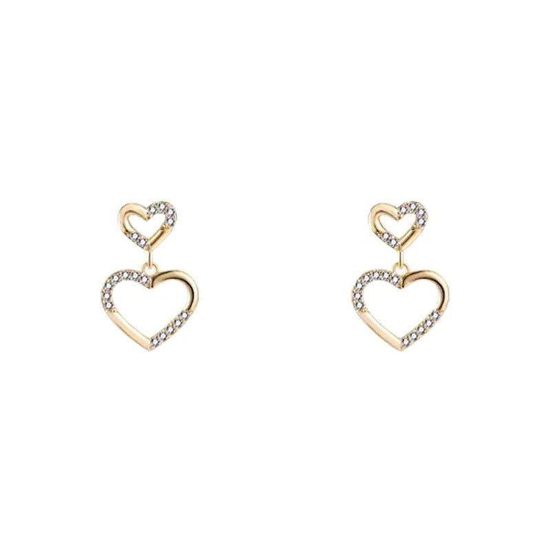 Double heart earrings PRCL905067