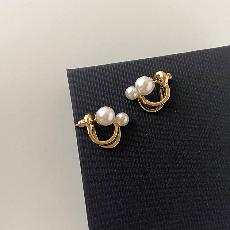 Pearl hoop earrings PRCL903180