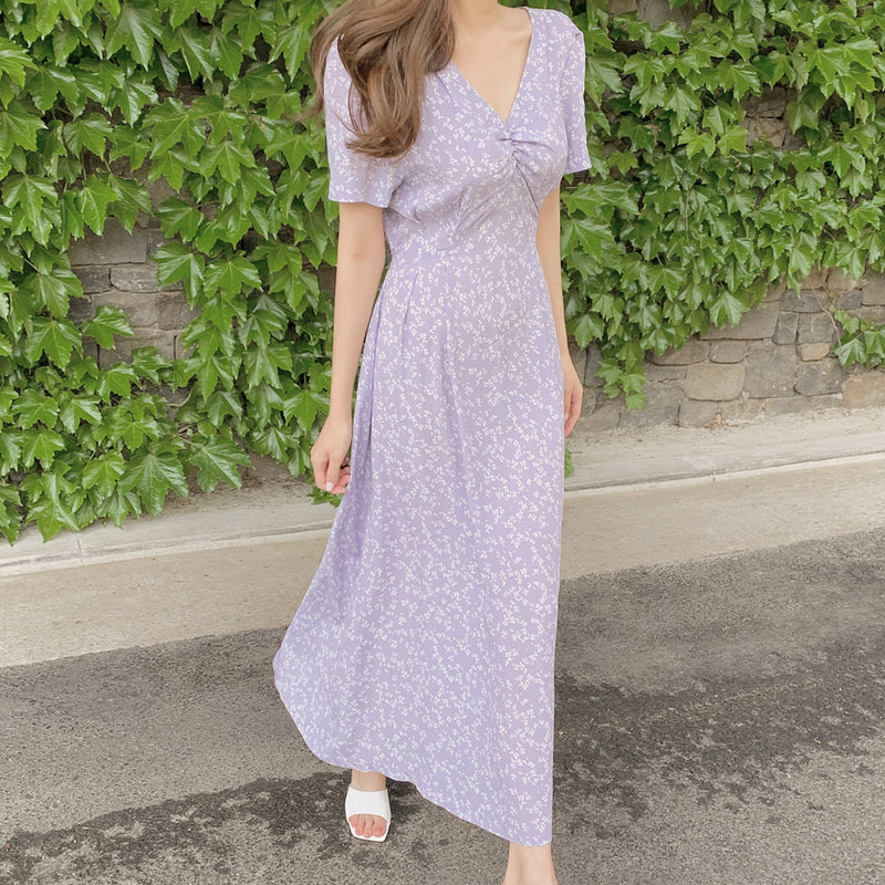 Lavender Flower Dress PRCL901095
