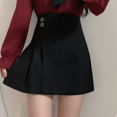 アシンメトリープリーツミニスカート PRCL902918