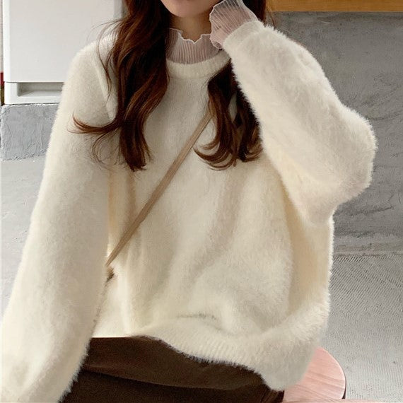 Layered shaggy knit PRCL905371