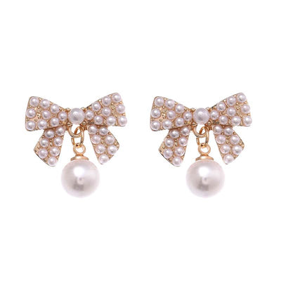 Pearl Ribbon Earrings PRCL902962