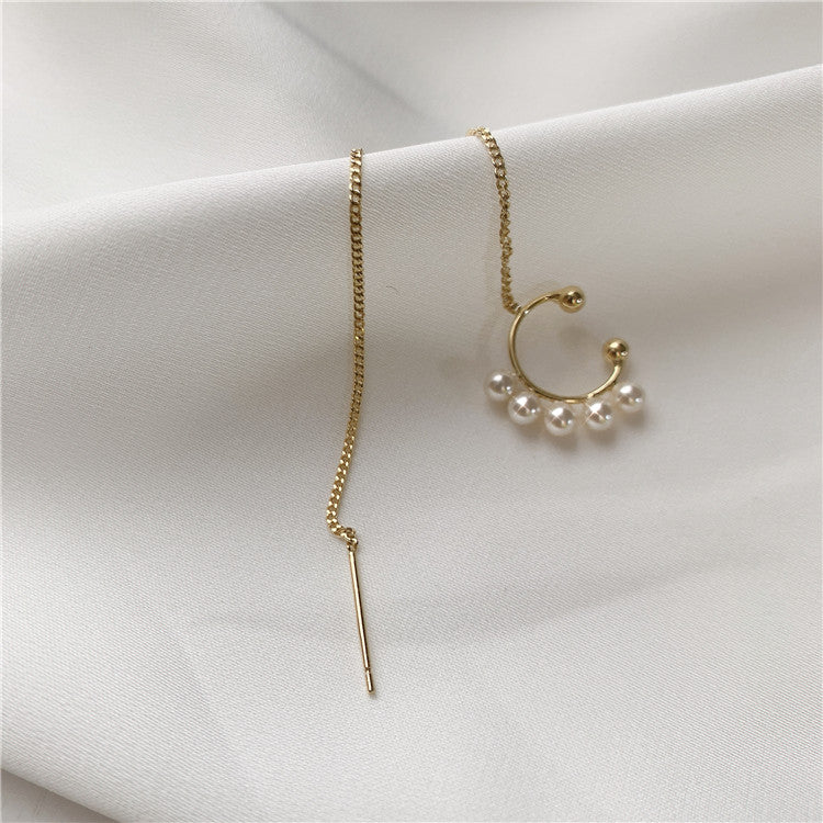 Chain Earrings with Ear Cuff PRCL903201