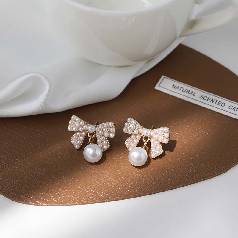Pearl Ribbon Earrings PRCL902962