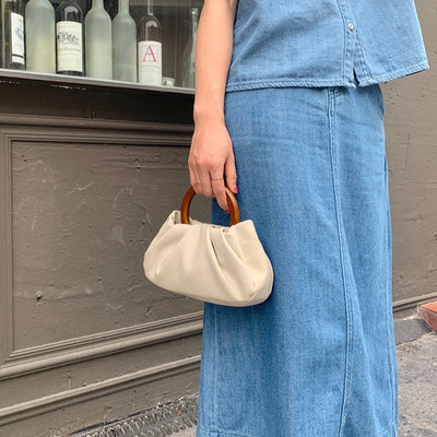 Wood Handle Mini Bag PRCL903937