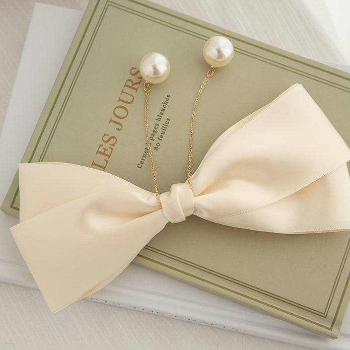 Big ribbon hairpin with pearl PRCL902984