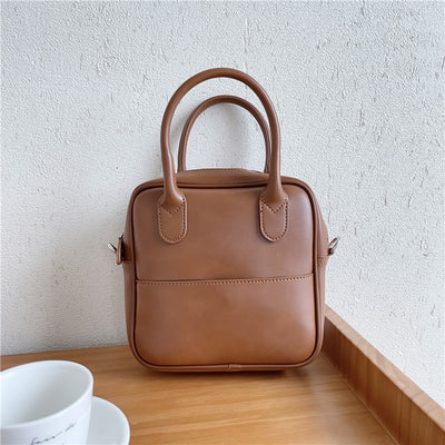 [Domestic Shipping] Square Leather Bag PRCL901200